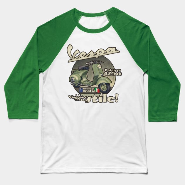 Travel in Style Baseball T-Shirt by JCD666